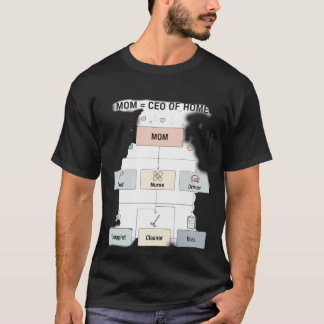 Grappige Moeder CEO van Huis Stroomdiagram T-shirt