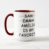 Grappige Moeder Favoriete Kind / Mam Verjaardag Ko Mok (Links)