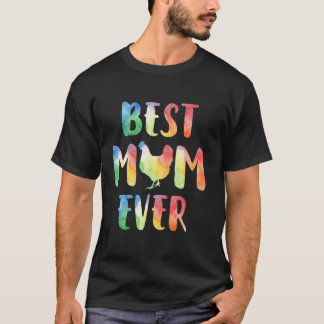 Grappige moeder Hen Ooit Hou Van Kip Hen Waterverf T-shirt