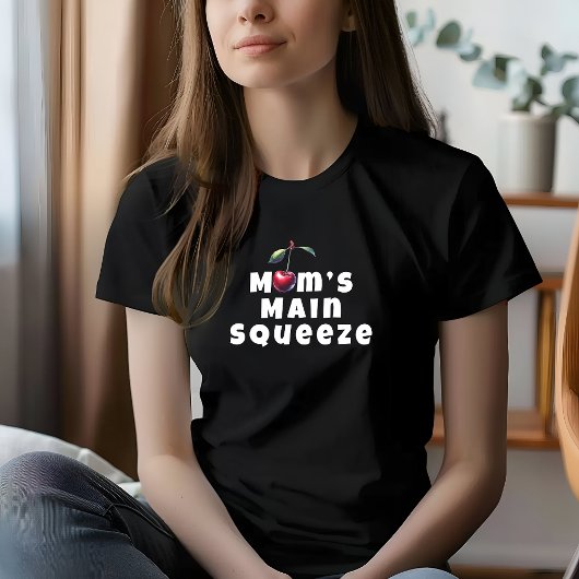 Grappige moeder kersen vibe slogan moederdag t-shirt