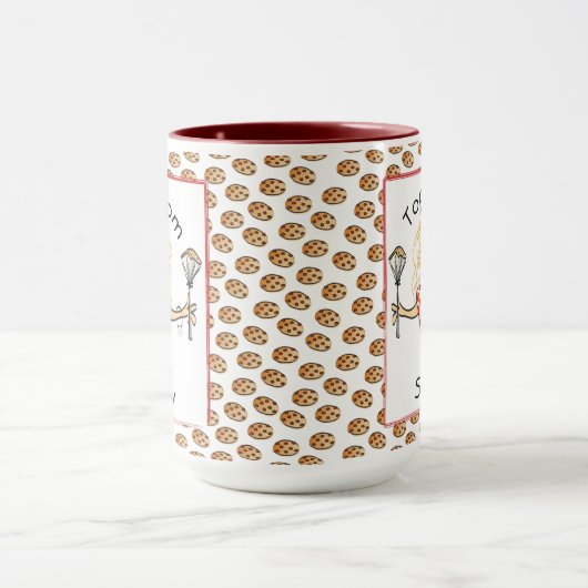 Grappige moeder moeder Cartoon Kookkoekje Koffie Mok (Midden)