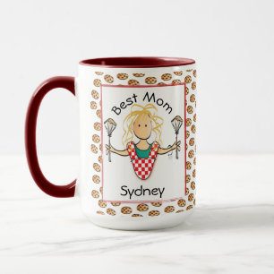 Grappige moeder moeder Cartoon Kookkoekje Koffie Mok