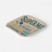 Grappige moeder papier Borden - Supermom in uitvoe Papieren Bordje (Gebogen)