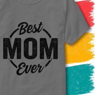 Grappige Moeder Retro Vintage Stijl Citaat Beste M T-shirt