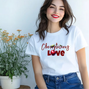 Grappige moeder rode kers vibe slogan moederdag Tri-Blend shirt