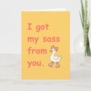 Grappige Moeder Sass Kaart Cute Eend Moeder Humor