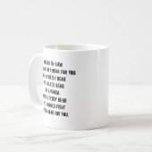 Grappige Moeder-Schoonmoeder Cadeau Mok (Voorkant links)