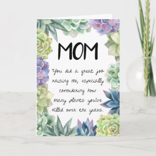grappige moederdag beste moeder ooit floral kaart
