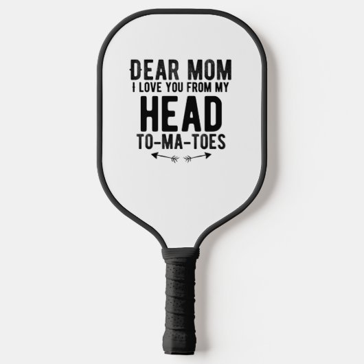 grappige moederdag cadeau voor moeder pickleball paddle (Achterkant)