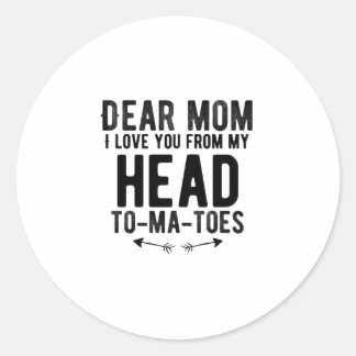 grappige moederdag cadeau voor moeder ronde sticker