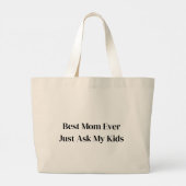 Grappige Moederdag Canvas tas (Achterkant)