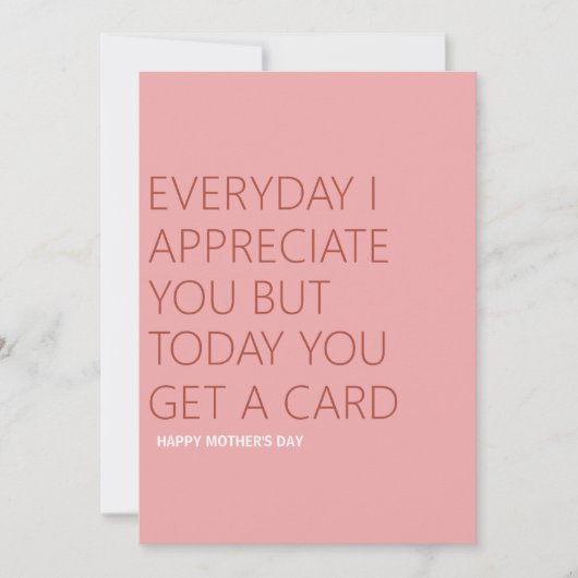 Grappige Moederdag Feestdagenkaart (Voorkant)