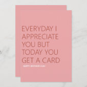 Grappige Moederdag Feestdagenkaart (Voorkant / Achterkant)