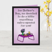 Grappige Moederdag-Kaart, iets speciaals Kaart (Gele Bloem)