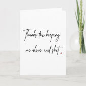 Grappige Moederdag Kaart Rude Moederdag Kaart (Voorkant)