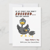 Grappige Moederdag Kaart van kind, eendenliefhebbe (Voorkant)