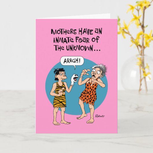 Grappige Moederdag-Kaarten: Dochters Kaart (Gele Bloem)