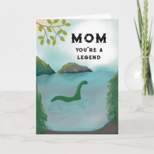 Grappige moederdag Lochness Kaart