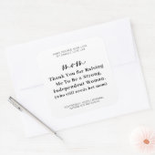 GRAPPIGE MOEDERDAG | Moeder kaars Vierkante Sticker (Envelop)