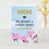 Grappige Moederdag Therapie Graad Humor Bloem