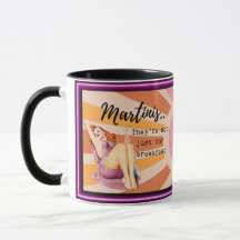 Grappige mok koffie beste vriend cadeau "Martini's