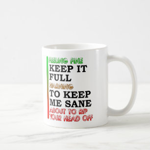 Grappige mok koffiemeter
