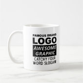 Grappige mok met logo slogan (Links)