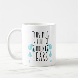 Grappige mok vol tranen van studenten
