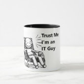 Grappige mok voor een IT man (Midden)
