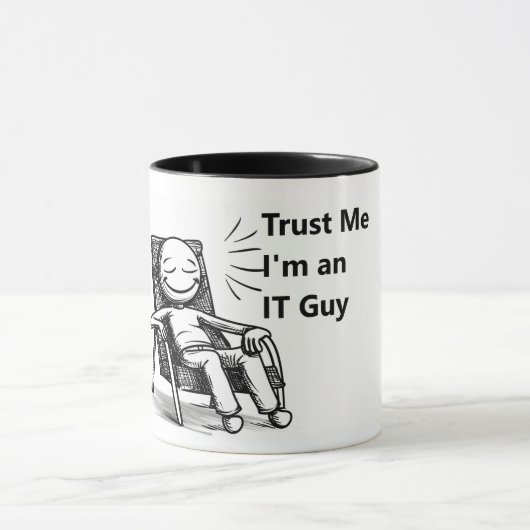 Grappige mok voor een IT man (Midden)