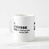 Grappige mok voor lacrossemoeder (Voorkant links)