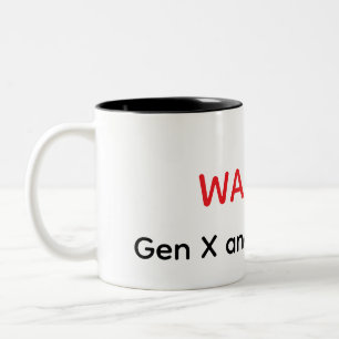 Grappige mok voor vrouwen in de overgang Gen X
