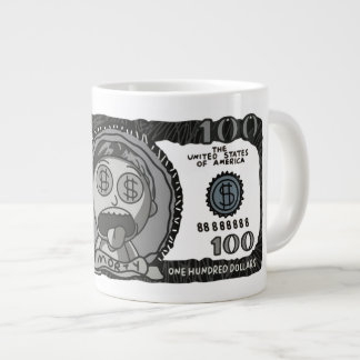 Grappige "Money Morty" 100 Dollar Bill Speciale Ko Extra Grote Beker