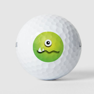 Grappige Monster Eye Emoji Golfballen
