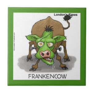 Grappige Monster Koe Keramische Tegel Tegeltje
