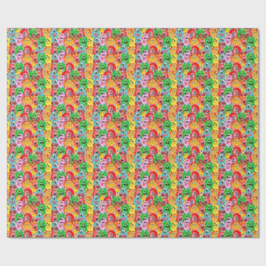 Grappige monsters, Waterverf naadloos patroon. Cadeaupapier (Vlak)