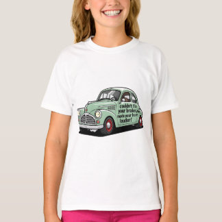 Grappige monteur auto kon remmen niet repareren cl t-shirt