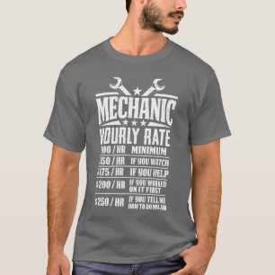 Grappige monteur uurloon ontwerp jongen t-shirt