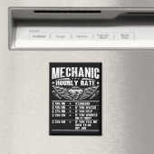 Grappige monteur uurtarief auto monteur arbeid magneet (Insitu (Vaatwasser))