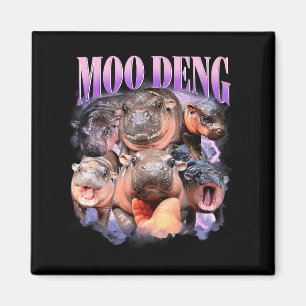 Grappige Moo-deng Baby Dwerg Nijlpaard Cute Dieren Magneet