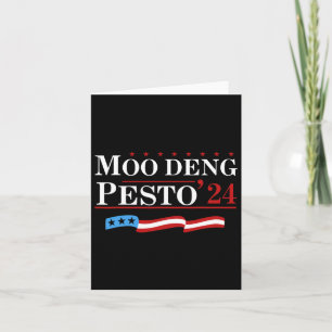 Grappige Moo Deng Pesto 24 Pinguïn Ba  Kaart