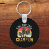 Grappige Morel Paddestoel Jachten Morels Hunter Fo Sleutelhanger (Voorkant)