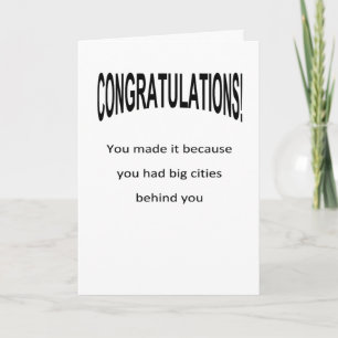 Grappige motivatie felicitaties kaart