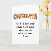 Grappige motivatie felicitaties kaart (Gele Bloem)