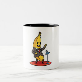 Grappige Motiverende Zakelijke Banaan Koffiemok Tweekleurige Koffiemok