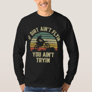 Grappige Motorcross Dirt Bike Retro Racing Dirt Bi T-shirt