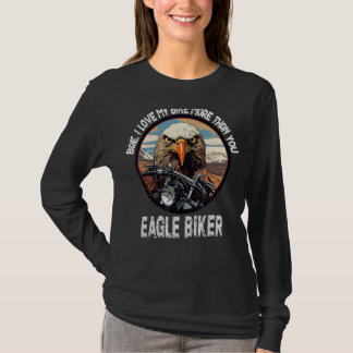 Grappige motorfiets biker man bikers voor dames bi t-shirt