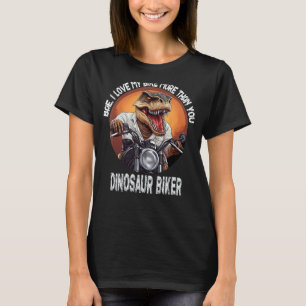 Grappige motorfiets biker man bikers voor dames bi t-shirt