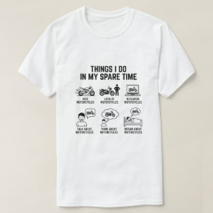 Grappige motorliefhebber vrije tijd Biker Life T-shirt