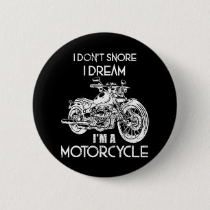 Grappige Motorrijden Fietser Biker Mannen Ronde Button 5,7 Cm